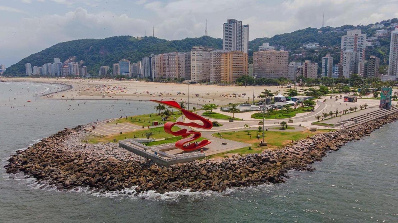 דירות סנטוס Kitnet Aconchegante Beira Mar. מראה חיצוני תמונה